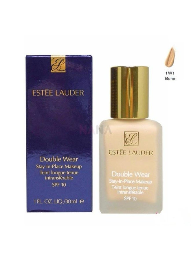 Esteelauder Estée Lauder Double Wear Stay-in-Place Liquid Foundation SPF 10 – 1W1 Bone – 30ml - Image 1